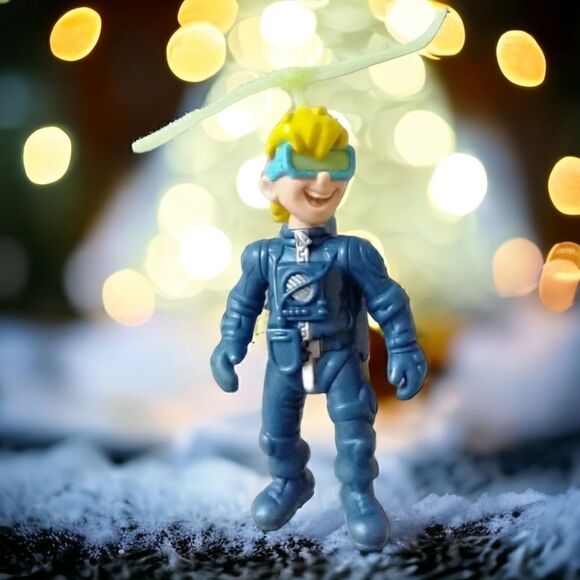 Vintage 1990 Kid Vid Cake Topper Figure Figurine Burger King Propeller Works - Picture 1 of 8